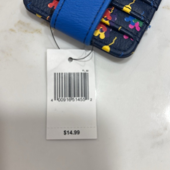 NWT Disney card wallet Mickey balloons print - Picture 5 of 7